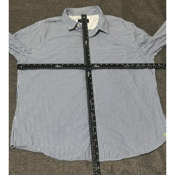 American Eagle Athletic Fit Men's XXL Striped Long Sleeve Shirt - Picture 2 of 7